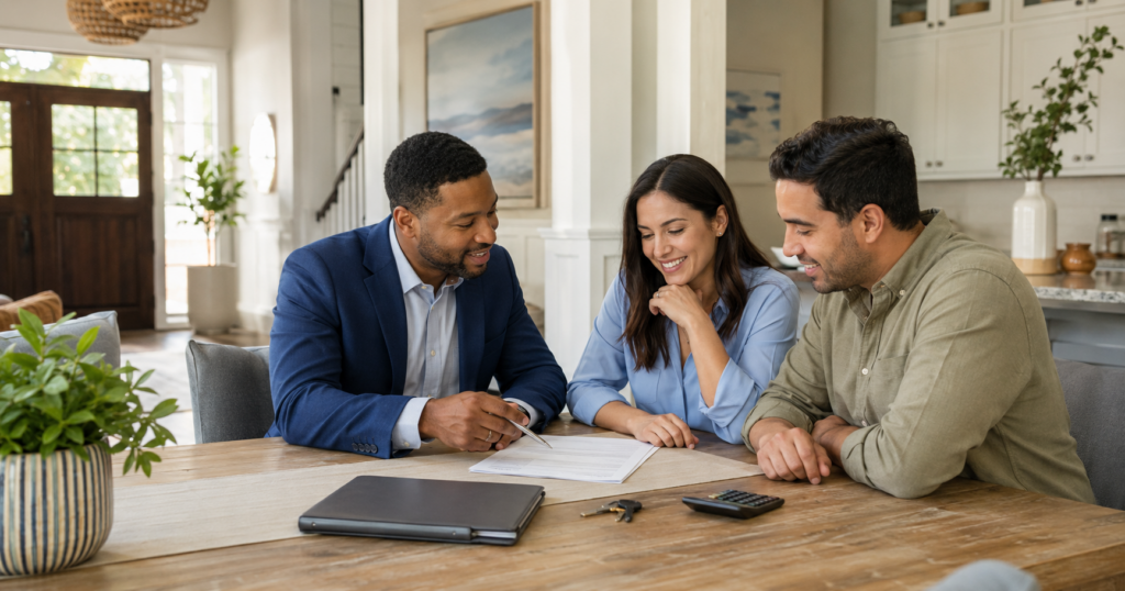 Jacksonville home buyers reviewing seller concessions and closing-cost options with a real estate professional