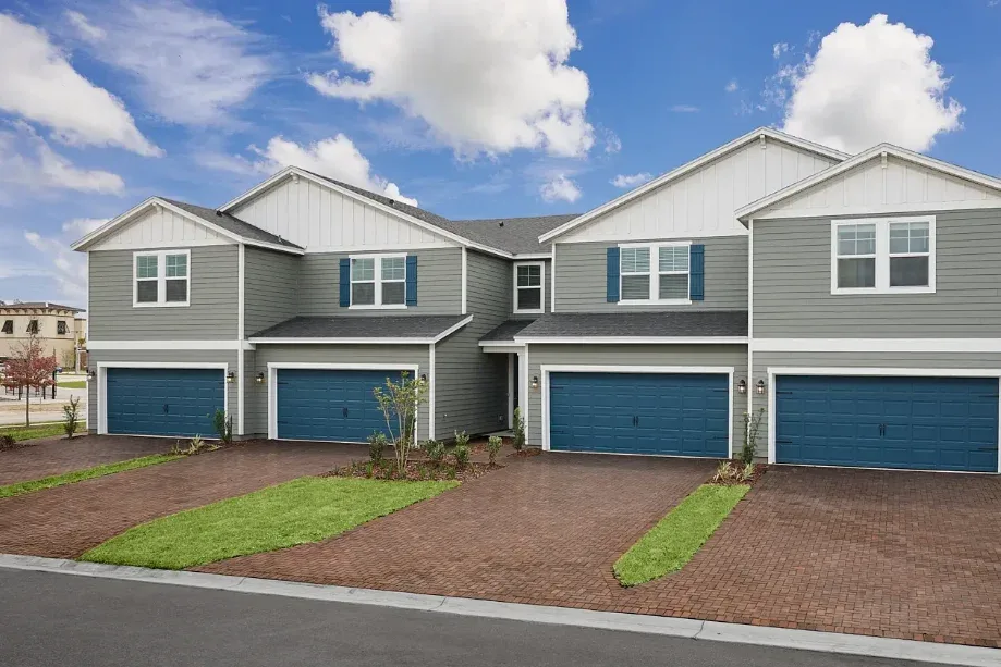 Hampton model home exterior in the Parkside community near St. Augustine